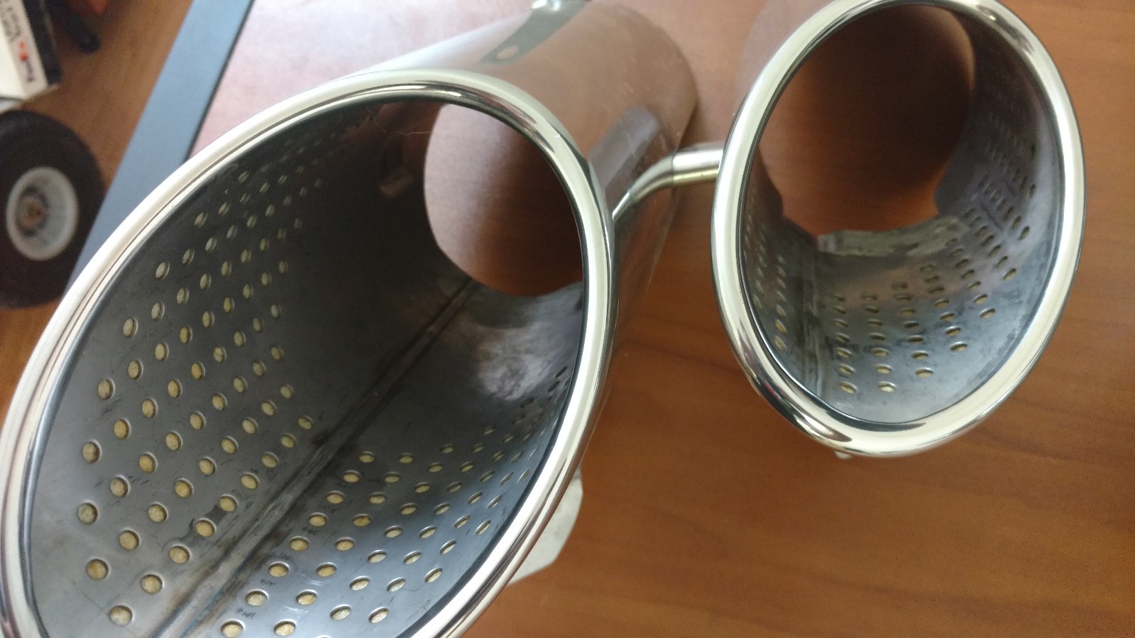 LAMBORGHINI HURACAN EXHAUST MUFFLER TIPS OEM 4T0253698E 4T0253697E