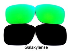 Galaxy Replacement Lenses For Oakley Holbrook Black Green Polarized 2 Pairs
