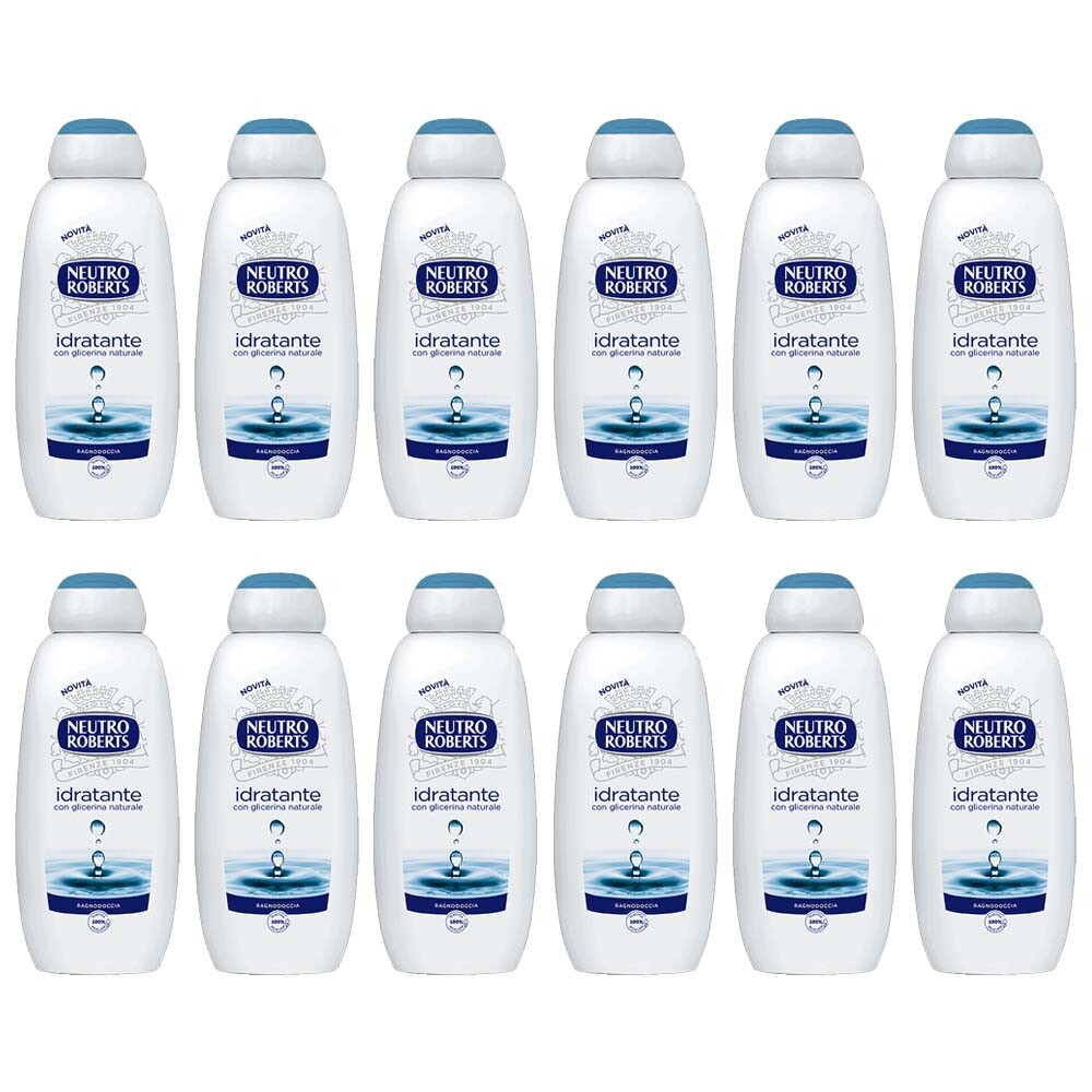 NEUTRO ROBERTS BAGNODOCCIA IDRATANTE bagnoschiuma glicerina naturale 450ml-12pz