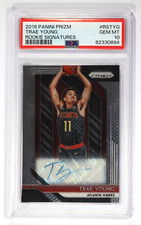 2018 Panini Prizm Trae Young #RSTYG Rookie Signatures Auto PSA 10