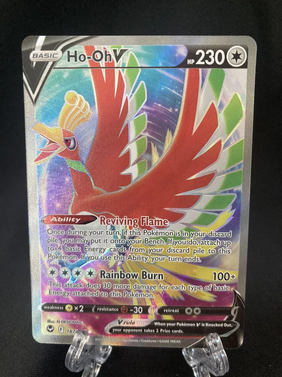 Ho-Oh V - 187/195 - Full Art Ultra Rare