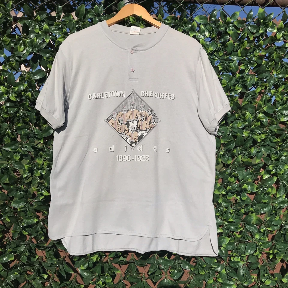 Camiseta de béisbol RARA vintage años 80 Adidas Carletown Cherokees MLB para hombre XL  Foto 2 de 4