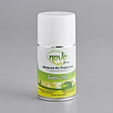 (12 CANS) LEMON-LIME 7.25 oz TIME RELEASE METERED AIR FRESHNER NOVO/USA MADE