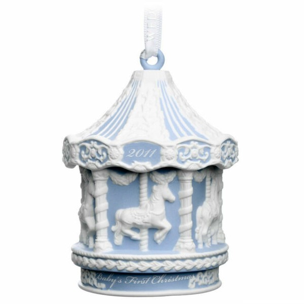 Wedgwood Babys 1st Carousel 2015 Christmas Ornament Blue for sale online eBay