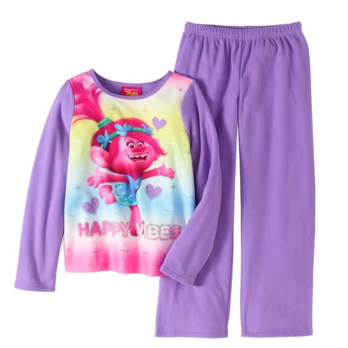 Trolls Girls Pajama, 2 piece set, sizes 4-12 & plus
