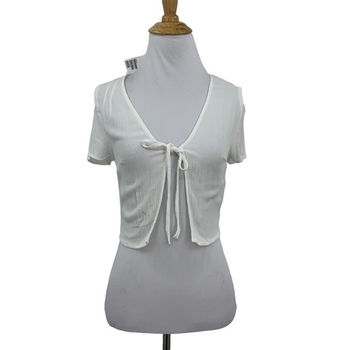 H \u0026 M Semi Sheer Crop Cardigan Womens 