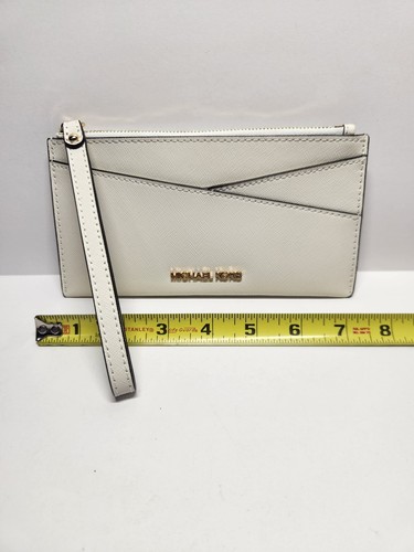 Michael Kors Jet Set Slim Crossover Optic White Womens Wallet 35H1GTVW2L-085 New - Picture 17 of 17
