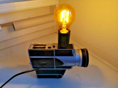 Sankyo Super CME Schmalfilmkamera als Lampe umgebaut Einzelstück