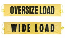 18"x84" Reversible Wide/Oversize Load Banner Sign for Trucks w/ Grommets & Rope