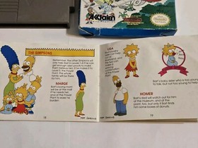 The Simpsons Bart vs. the Space Mutants (Nintendo NES 1991) Complete With Manual