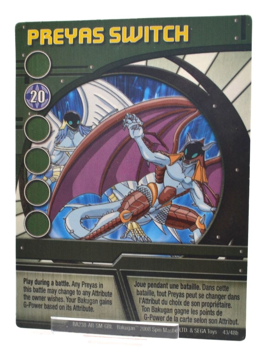 Bakugan Battle Brawlers MAGNETIC ACTION Ability Card 25/48b BA220