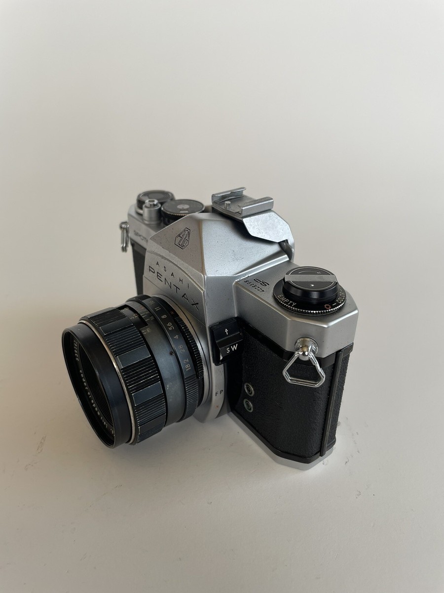ASAHI PENTAX SPシルバーAuto-Takuma55mm f1.8 中古】 アサヒペンタックス SP シルバー 55mm F1.8 セット