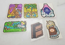 Mello Smello Scratch and Smell Stickers Lot of 6 1980s Vintage VTG