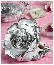 FASHIONCRAFT Standard Size Realistic Rose Design Mirror Compacts 5-pack 5945