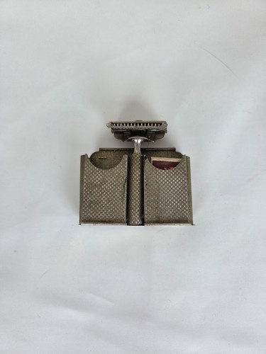 Vintage GEM Micromatic Rasierhobel mit Etui und Klingenpaket Rasierset - Bild 10 von 10