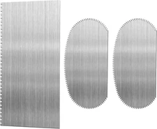 3 PCS Stainless Steel Pottery Tools Scraper, Serrated Scraper Clay Ribs Serrated