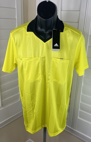 Adidas Referee 18 Soccer SS Yellow Jersey CV6309 - Men's Size Medium - NWT  $50 | eBay