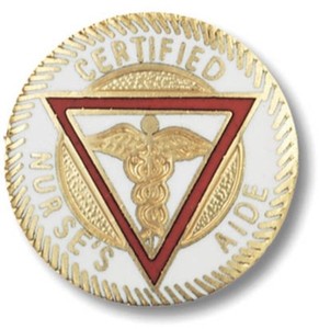 Authentic CNA Lapel Pin Certified Nurse's Aide Caduceus Gold Plated Medical Emblem New