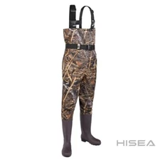 Fishingsir Camo 2-Ply Nylon PVC Waterproof Fishing Chest Waders (US Sz 7M / 9W)