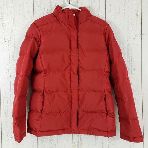 Red Duck Down Puffer Coat Size 
