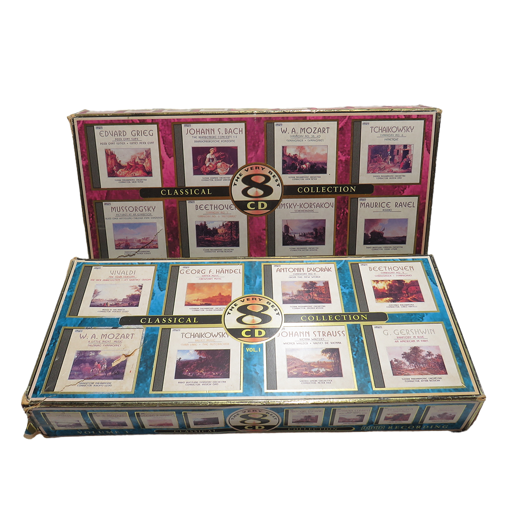 Vintage 1997 Prism Leisure Classical The Very Best 8 CD Collection 2 Sets