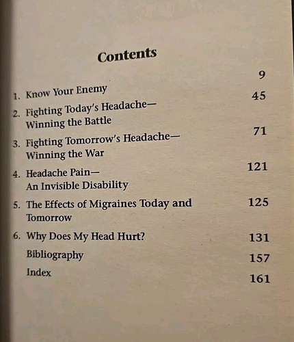 Migraine : Winning the Fight of Your Life by Charles W. Theisler 1997 2nd print - Picture 4 of 4