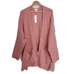 mauve pink cardigan