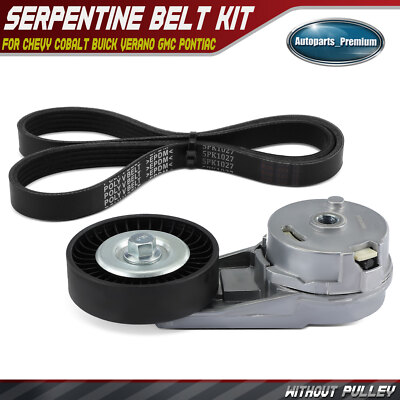 2x Serpentine Belt Drive Component Kit for Chevy Cobalt Buick Verano GMC Pontiac