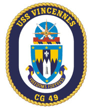 3" USS VINCENNES CG 49 MILITARY ARMED FORCES STICKER DECAL USA MADE