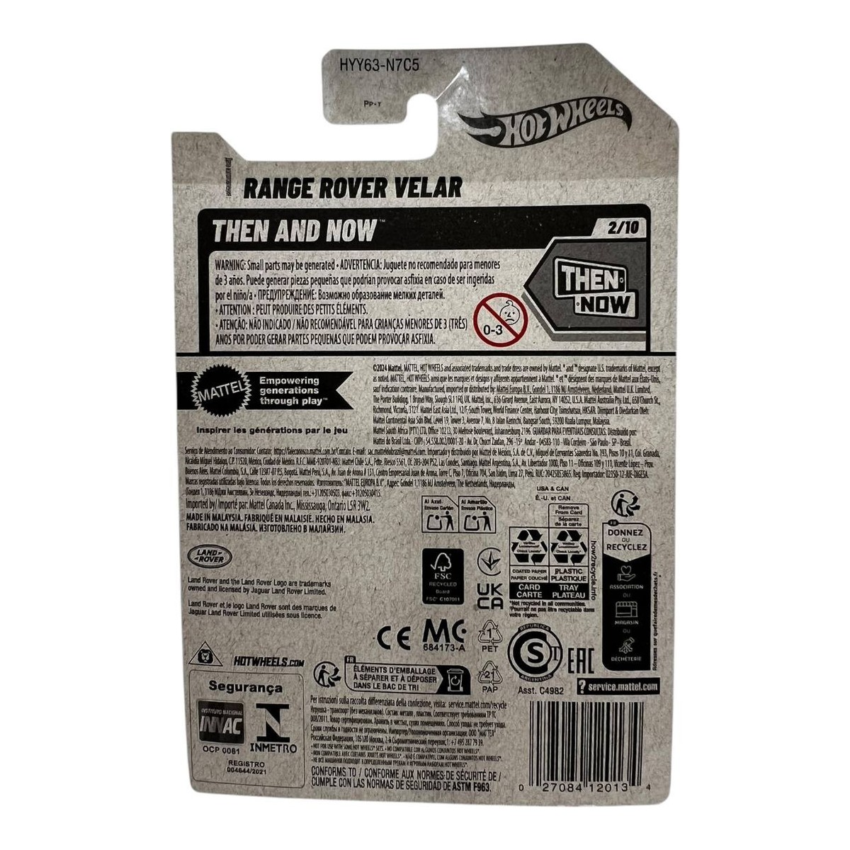 Hot Wheels Range Rover Velar - Then And Now 2/10 Gold