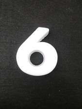 NUMERO NUMERI CIFRA CIFRE POLISTIROLO DA DECORARE "6"