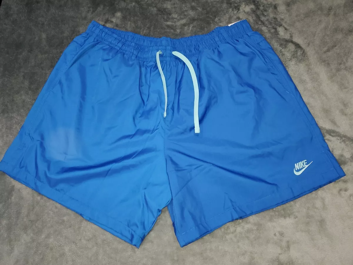 NIKE SPORTSWEAR WOVEN LINED FLOW SHORTS MENS BLUE 2X LARGE DR5678 403 MID THIGH