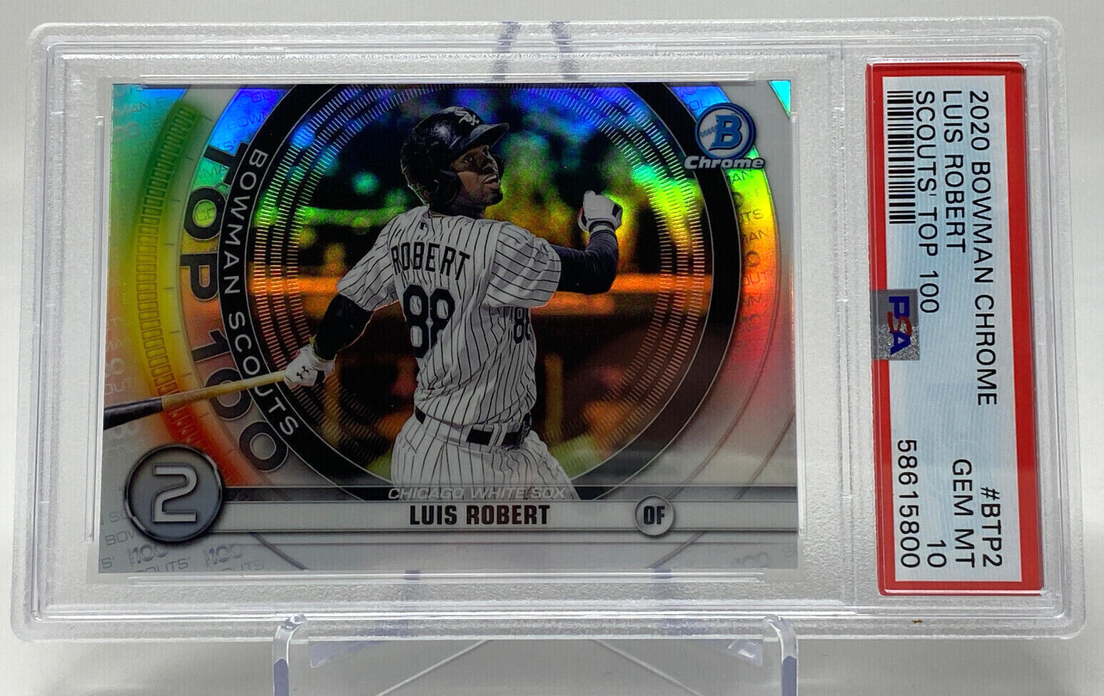 2020 Bowman Chrome Luis Robert ROOKIE CARD - PSA 10