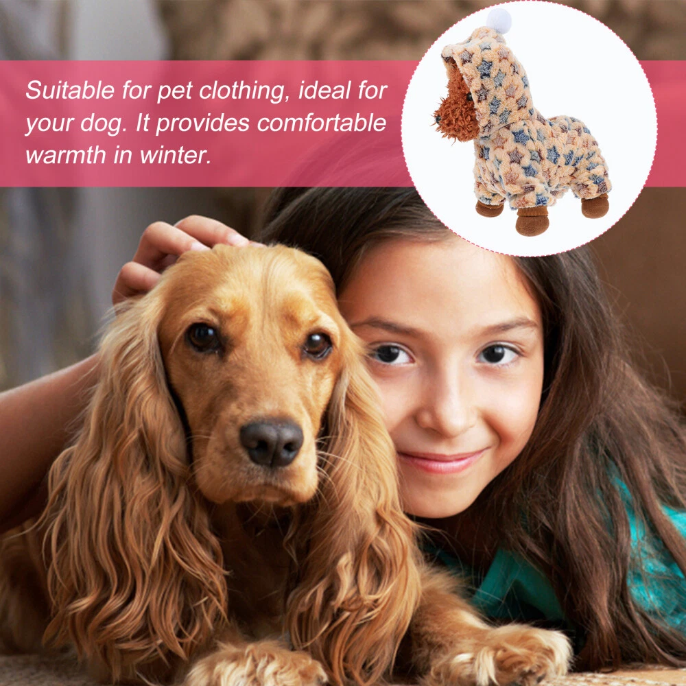 VETEMENTS Abbigliamento Peluche Animali Domestici Costumi Cane Caldo Felpa con Cappuccio Abbigliamento