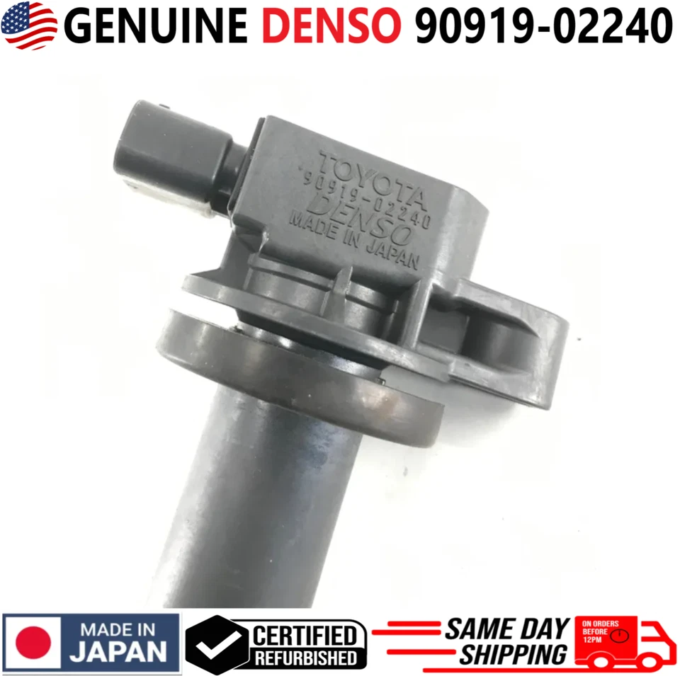 GENUINE DENSO Ignition Coils For 2000-2016 Toyota & Scion xA xB I4, 90919-02240 - Image 2 of 4