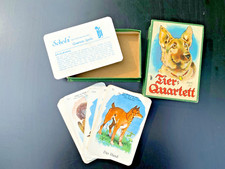 Tier-Quartett - Nr. 4104 - Scholz Verlag Mainz - um 1930 -komplett mit Schachtel