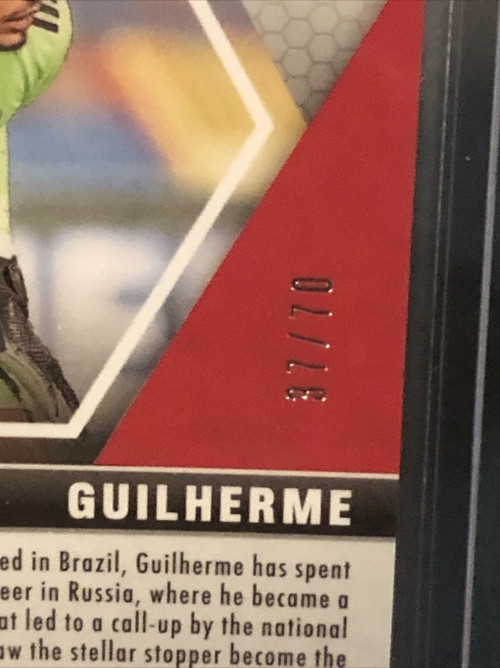 2020-21 Panini Mosaic UEFA Euro GUILHERME Purple Prizm #'d/70 Russia - Image 3 of 3