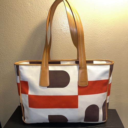 bally canvas tote