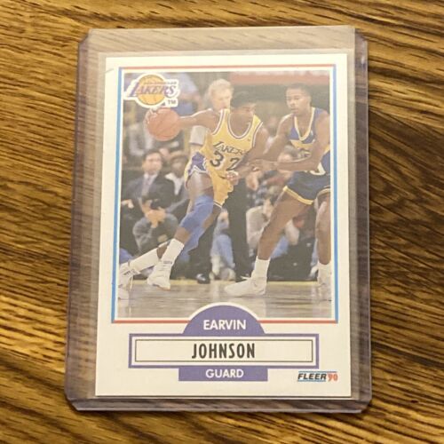 1990-91 Fleer Magic Johnson - comme neuf - #93 - Légende de la NBA *rare*Lakers - Photo 1 sur 2