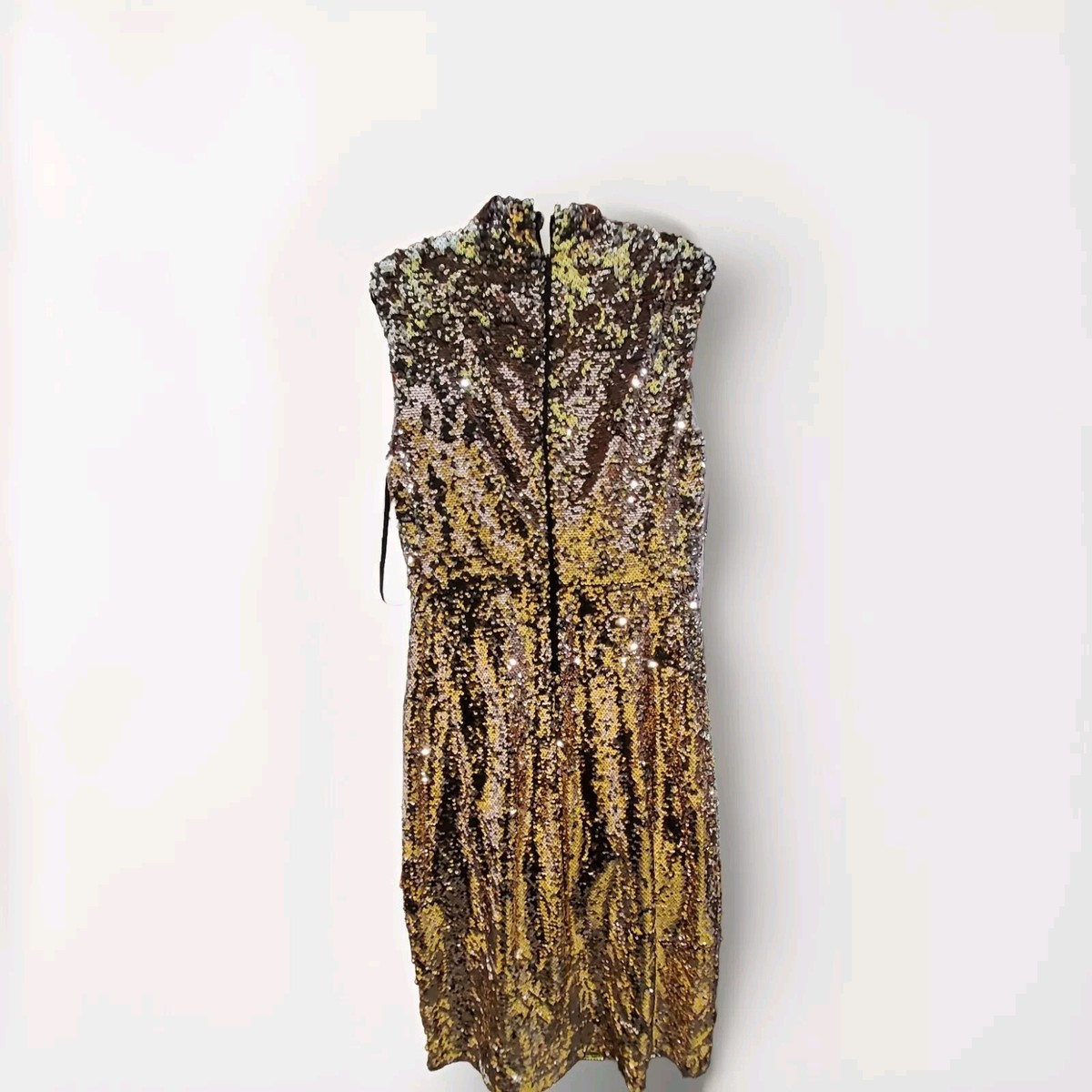 CLOVER AND SLOAN Gold Black Sequin Prom Dress Size 14 | eBay