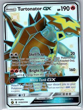 turtonator pokemon card Trading Game Stellar Miracle Illustration Rare #105 Colorless Artist Turtonator GX Replica Holo Pokmon