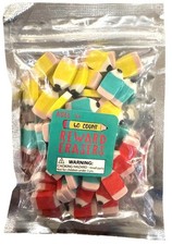 PENCILS Shaped Teacher Reward Erasers .75" 60 ct for Kids Age 5 Yellow Red Blue