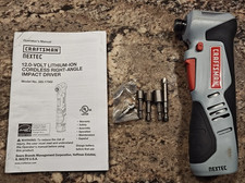 Craftsman Nextec 12 V 320.17562 14 Right Angle Impact Driver W Manual Tested