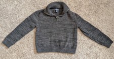 Boys CHAPS Size 6/7 1/4 Zip Button Sweater VGUC