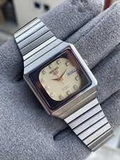 Seiko 5 Stainless Steel Case Square Wristwatches for sale - eBay