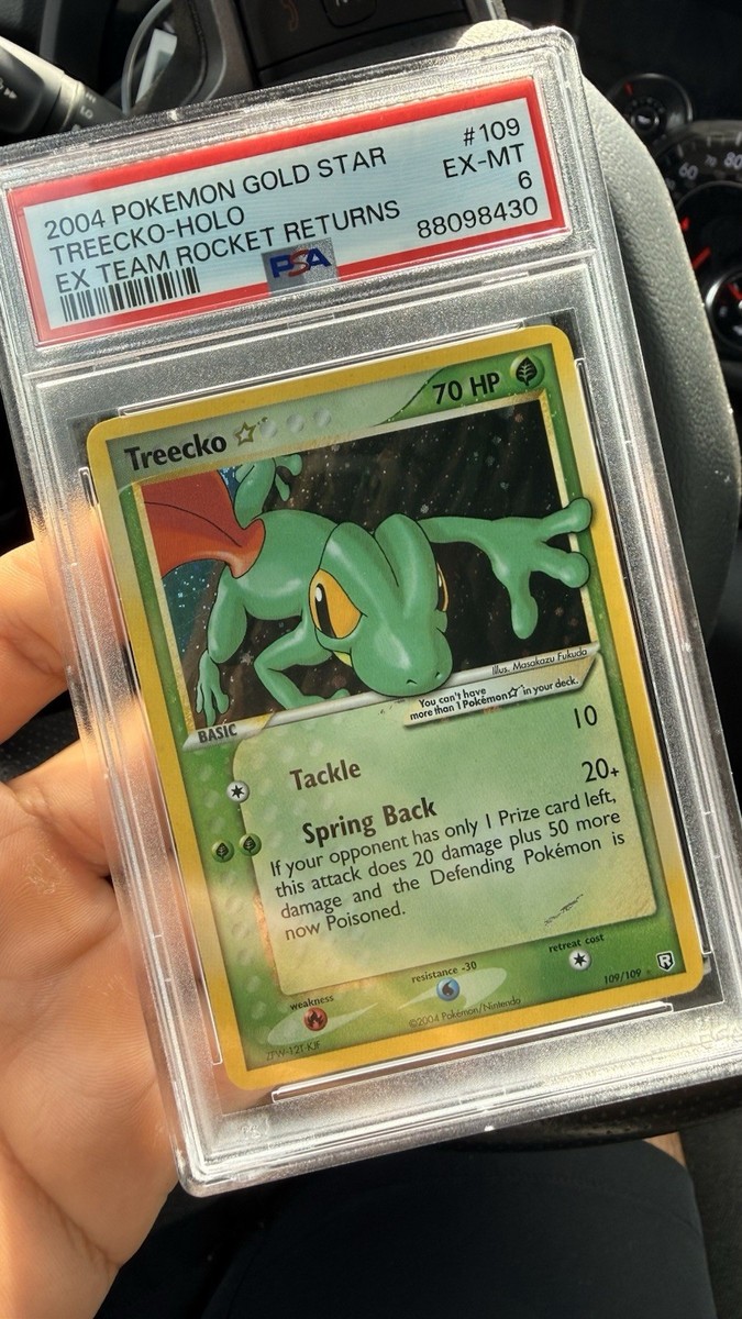 Pokemon TCG - Treecko Gold Star PSA 6 EX-MT (US SELLER) | eBay
