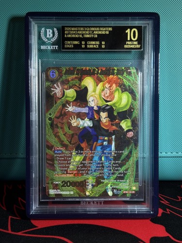 Dragon Ball BT30-143 CR Trinity Android 16, 17, 18 Bgs 10 BLACK LABEL POP 7