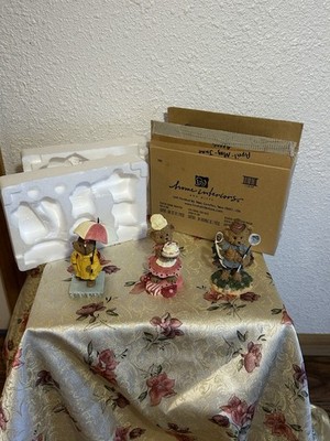 New in Box Vintage Home Interiors and Gifts 12 months of Kuddle Korner Bears