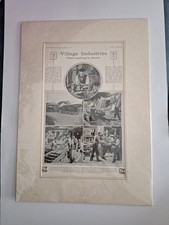Old Antique Print Village Industries In Buckinghamshire 100yr 19thc Picture