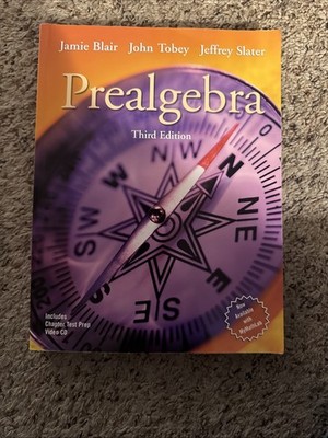 Prealgebra Paperback John, Jr., Blair, Jamie, Slater, Jeffrey Tob